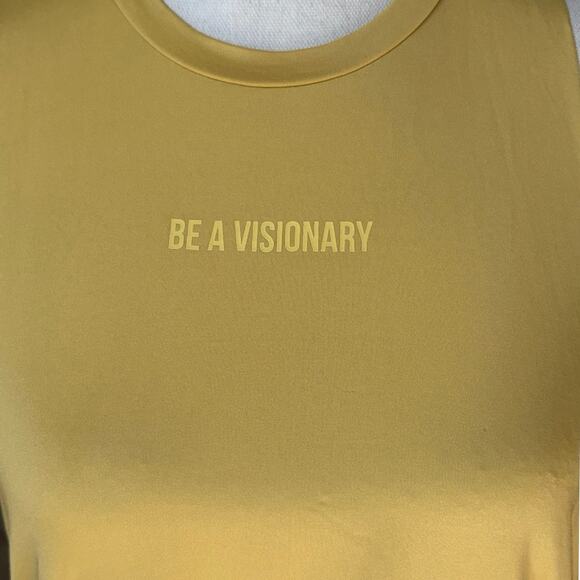 Gymshark Yellow “Be A Visionary” Racerback Tank Small - Picture 5 of 6
